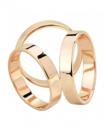 Maikun Scarf Ring Modern Simple Design Triple-ring Scarf Ring Gift for Valentine's Day - Triple Gold-Tone - CB11P0O6L33