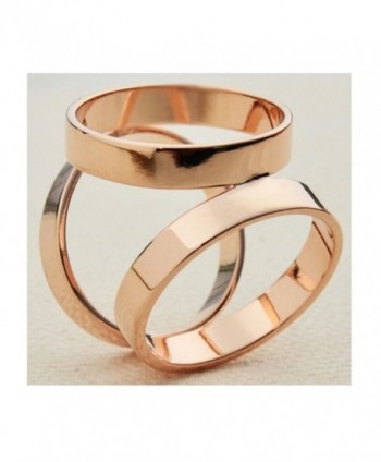 Maikun Modern Triple ring Golden Tone Valentines in Fashion Scarves