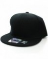 Nice Shades Plain Adjustable Snapback Hats Caps (Many Colors) - Black - CS18646ET0U