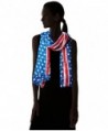 Womens Americana Oblong Scarf Navy in Fashion Scarves