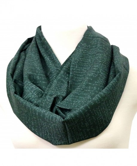 Mathematics Infinity Scarf Blackboard green birthday gift for her anniversary present - C8184RK4C82