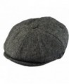 Men's Classic 8 Panel Wool Blend Newsboy Snap Brim Collection Hat (X-large- Tweed Grey) - CN12FQ7UNRX