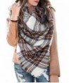 Womens Soft Casual Warm Color Block Plaid Blanket Scarf Gorgeous Wrap Shawls - Multicolor-5 - CC1885EH53Y