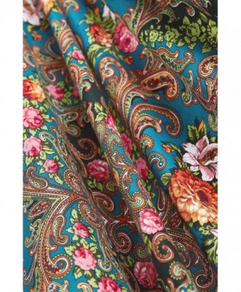 Ladies Floral Tassels Ukrainian Russian in Fashion Scarves