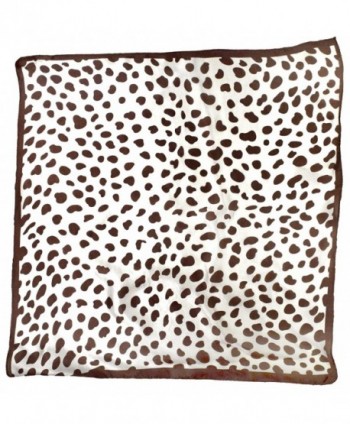 Brown Leopard Printed Small Square