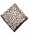 Brown Leopard Printed Small Square in Fashion Scarves