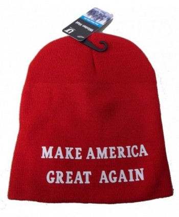 CCB MAGA Make America Great Again Winter Beanie Hat Riding Skull Cap Donald Trump - Red - C712O3UOHFY