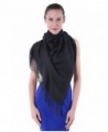 Cashmere Feel Pashmina Shawls and Wraps - Black - C2188U97RQT