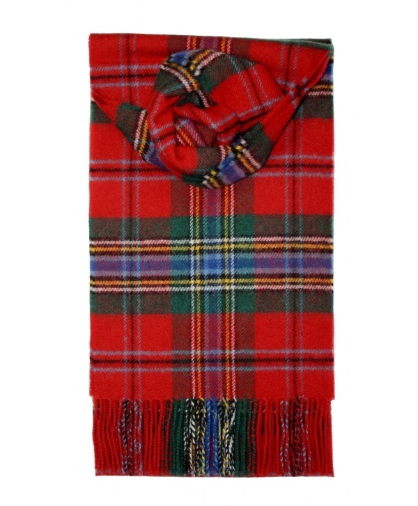 Lochcarron Maclean of Duart Tartan Lambswool Scarf - CO115X2R6WR