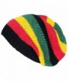 Asian Idyllica Handmade Crochet Knit Beanie One Size Multicoloured Rasta 102 - CJ11DCQBE29