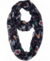 Vivian & Vincent Soft Light Elegant Merry Christmas Sheer Infinity Scarf - C8 - CD187X0L7I4