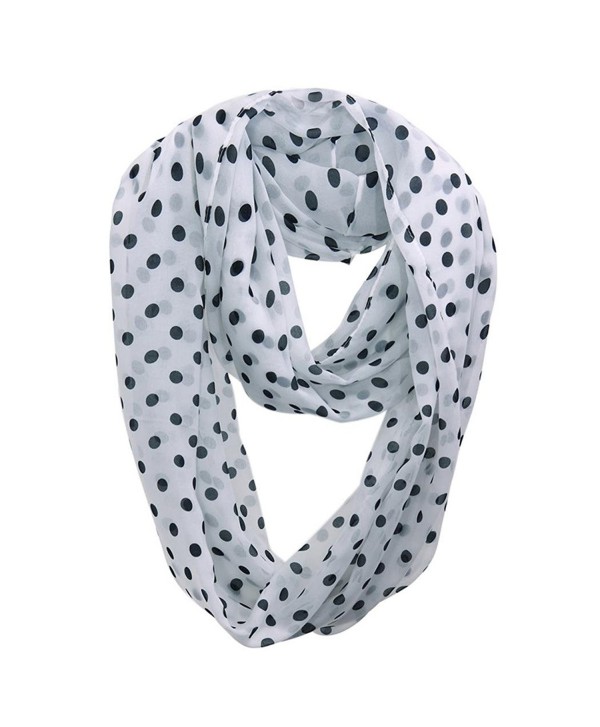 HONEYJOY Soft Light Weight Polka Dot Sheer Infinity Scarf ( 02) - CJ12N0K30IP