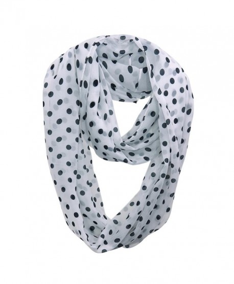 HONEYJOY Soft Light Weight Polka Dot Sheer Infinity Scarf ( 02) - CJ12N0K30IP