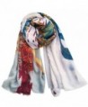 Women's Cotton Long Scarf Lady's Polyester Shawls Soft Spring Tassels Wraps Summer Thin Autumn - Beige - CB1806DM6LX