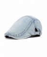 Yosang Classic Adjustable Newsboy Cap Jeans Ivy Flat Hat Two Colors - Light Blue - C212OCRYMIU