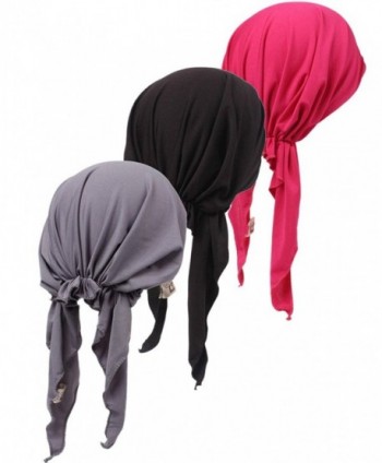 Womens Ruffle Beanie Turban Headwear