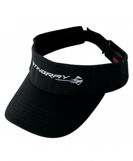 C7 Corvette Embroidered Stingray Visors: 2014+ - Black - CC11G9P1MTP