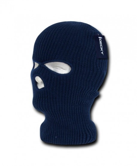 Decky Solid Blank Three Hole Skii and Snowboard Mask (6 Colors)- Navy - CI112ICXA97