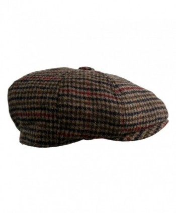 Blend Applejack Houndstooth Plaid Newsboy in Men's Newsboy Caps