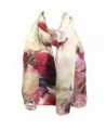 Wrapables Luxurious Charmeuse Rolled Peonies in Fashion Scarves
