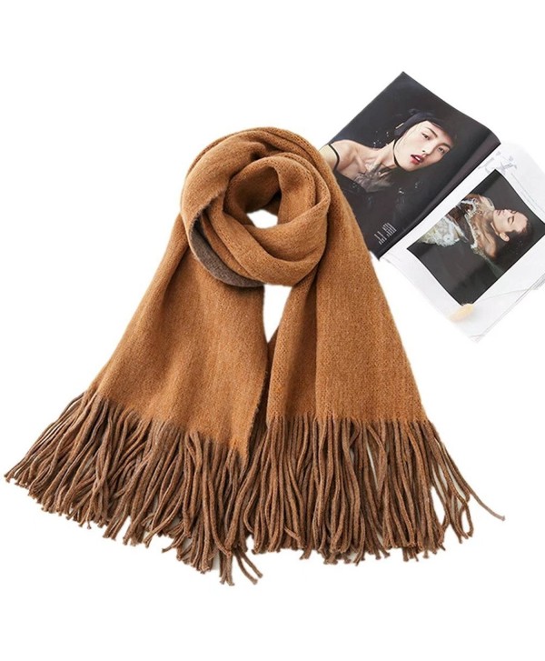 Scarves And Wraps Women's Super Soft Winter Scarf Shawls And Wraps Stole Pure Cashmere For Men - Bronze - C31873NZWIO