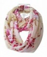 HONEYJOY Women Fashion infinity Flower Pattern Charming Print Shawl Scarf Wrap - Pink - C412NGGRNY6