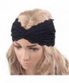 XUANOU Women Headscarf Retro Style Yoga Sport Lace Headband Turban Wrap - Black - CK12MNTUWOL