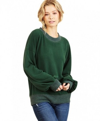 Umgee Oversized Stylish Weather Sweater - Hunter Green - CR1898E6AND