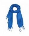 CTM Women's Classic Pashmina Shawl Wraps - Royal Blue - C9110DZAGVB