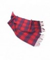 Merino Wool Scarf Limited Edition Plaids 12" x 72" Irish Made - Red/Purple - C8182YUW5WQ