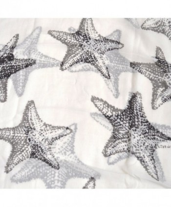 Womens Trendy Starfish Pattern Fashion in Fashion Scarves