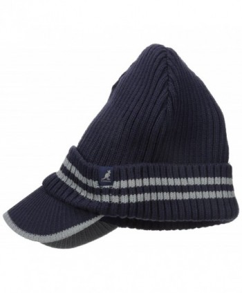 Kangol Men's Ribbed Peak Pull-on - Navy/Grey - CO126DZEKKX