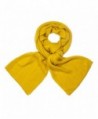 Dahlia Women's Super Soft Cashmere-Feel Winter Scarf - Solid Color - Yellow - CO11QWMLM27