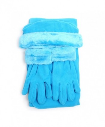 Women's Warm Polyester Fleece Winter Set - Turquoise - CY186GZOLOZ