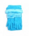 Women's Warm Polyester Fleece Winter Set - Turquoise - CY186GZOLOZ