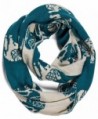 Aoloshow Winter Knitted Infinity Scarf Elephant Scarves Neck Warmer - B Teal Blue - CN126G93MRD