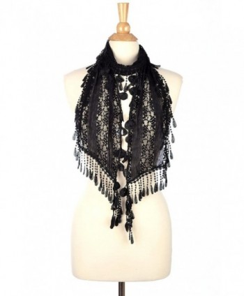 Fashion Romantic Scarf Tassels Black