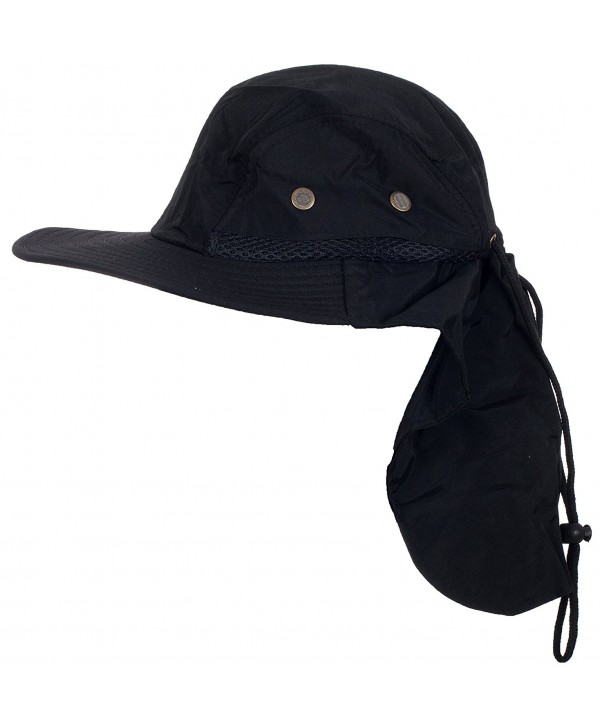 Desert Sun Fisherman Hunter Bucket Hat - Black - CZ11WPONZUD