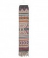 Capelli New York navajo stripes brushed woven blanket scarf With fringe - Warm Combo - CM124SD4I09