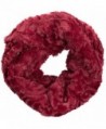 Sakkas Abhy Soft Fall Winter Furry Infinity Wrap Scarf - 5-cranberry - CI1258SG801