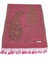 CJ Apparel Jammu Design 2 Ply Reversible Shawl Pashmina Scarf Wrap Seconds NEW - Pink - CY128HUS6ON