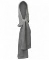 Winter Knit Hooded Scarf Cowl - Gray - CY128O8R20H