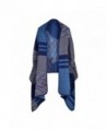 Loose Wool Poncho Shawl Cloaks Cape Wrap Kimono Cardigans Office Coat - H-blue(fast Ship) - C11879G8077