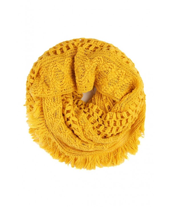 MYS Collection Soft Winter Infinity Scarf (Mustard) - CM186NRQH0R