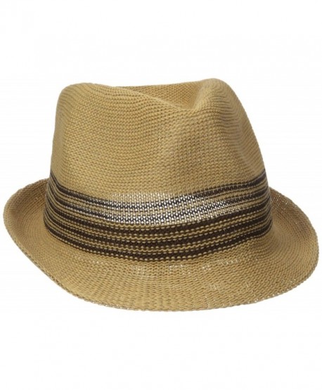 Dockers Men's Fedora With Kit-In Band - Natural - C312I1TC29P
