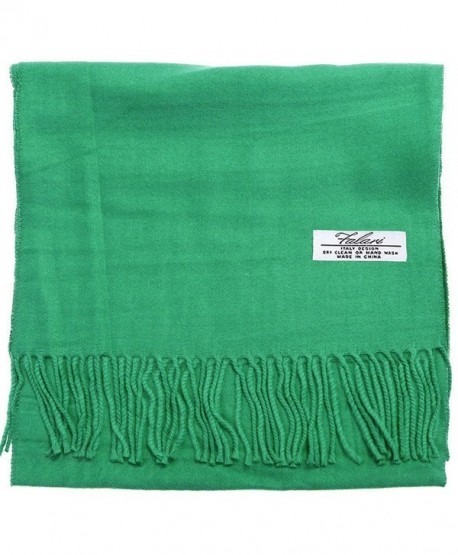 Falari Men Women Unisex Cashmere Feel Scarf 78" x 12" Solid Color - Irish Green - C8127W58N0B