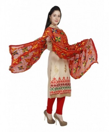 Dupatta Bazaar Phulkari Embroidery Chiffon in Cold Weather Scarves & Wraps