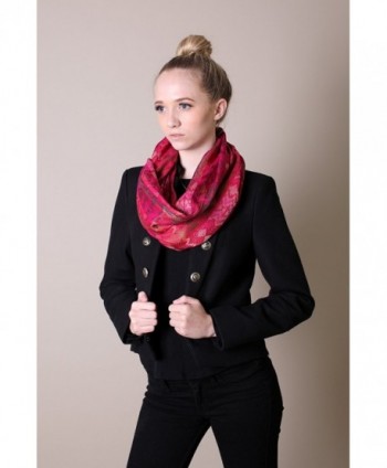 Anika Dali Luxurious Infinity Raspberry in Fashion Scarves