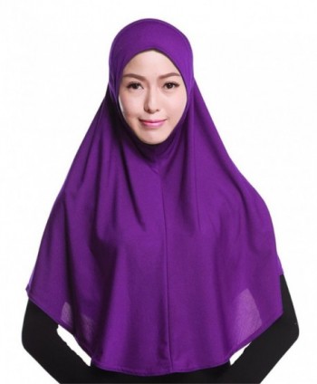 GladThink Womens Muslim Hijab Scarf With More colors - Purple - C112IUHPJ0R