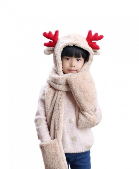 Wicky LS Christmas Accessories- Including Hat and Scarf and Gloves - Childs Style-beige - CZ186NDLYOG
